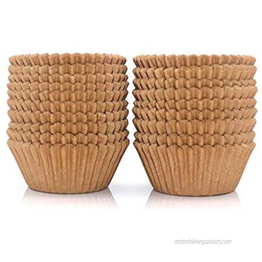 300Pcs Cupcake Liners Natural Muffin Liners Greaseproof Paper Baking Cups Standard Size Unbleached Paper Cupcake Liner for Baking Muffin and Cupcake Natural Color