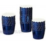 50 Pcs Paper Cupcake Liners Baking Cups Holiday Parties wedding Anniversary Dark blue