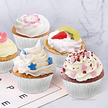Baking Cups Cupcake Liner 100 Pack Aluminum Foil Cupcake Pan 4 Ounce Muffin Liners Pudding Liners Holders 100