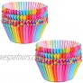 Cupcake Cases Cake Paper Cup Rainbow Baking Cups for Oven Wedding Party Birthday 100pcs