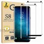 Galaxy S8 Screen Protector Scratch Resistant Easy installation 3D Curved Full Coverage 9H Tempered Glass Screen Protector for Samsung Galaxy S8【2 Pack】