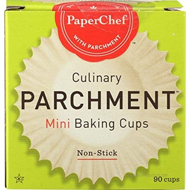 PaperChef Culinary Parchment Baking Cups Mini 90