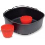 Philips Kitchen Appliances Master Accessory Kit with Baking Pan and Silicone Muffin Cups XXL models Black