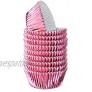 Pink Foil Cupcake Liners Baking Cups 2 x 1 In 200-Pack