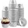 Ramekins Muffin Cups Durable Quality Disposable Aluminum Foil Ramekins 4 oz 150 Pack Aluminum Foil Baking Cups Perfect for Making Cupcakes Appetizer Freezing Broiling & Preservation