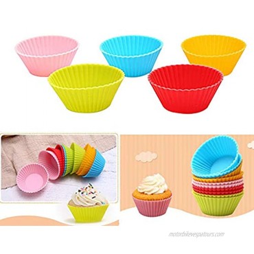 Silicone Mini Muffin Pan Reusable Cupcake Liners Non-stick Muffin Cups Cake Molds Cupcake Holder 12pcs
