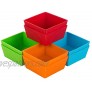 Webake 3.5 Inch Jumbo Baking Cups Reusable Silicone Square Cupcake Liners Non-stick Muffin Brownie Cake Mold Pack of 8