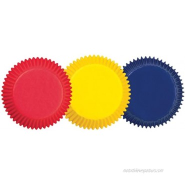 Wilton BAKECUPS ASST 75CT STD Assorted Primary Colors