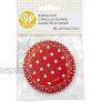 Wilton Baking Cups Standard Dots Red 75 Piece