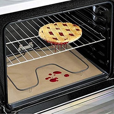 DOITOOL Oven Liners for Bottom of Gas Electric Oven and Microwave Ovens 30X40CM Reusable Heat Resistant Oven Protector Liner Baking Mat White
