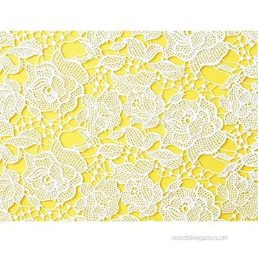 Global Sugar Art Rose Damask Silicone Lace Mat by Chef Alan Tetreault