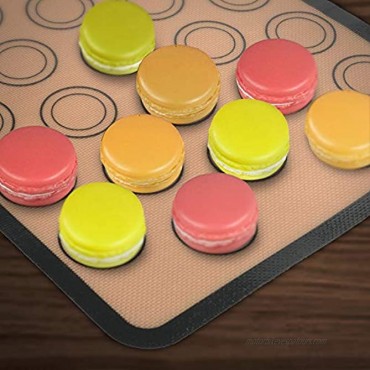 KKSQ 4PACK Silicone Macaron Baking Mat,Non-stick BBQ Sheet Mat Reusable Food Safe Baking Key words:silicone non-stick food baking mat macaron BBQ cookie sheet reusable for oven toster with measurement