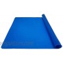 Large Silicone Counter Mat 20x16 inch Multipurpose Table Placemat Countertop Protector Baking Pastry Mat Nonstick Nonskid and Heat Resistent Large Size Blue