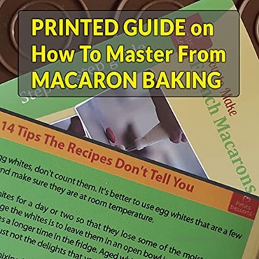 Macaron Baking Kit with Silicone Baking Mats | Macaroon Kit 8 PCS with BAKING GUIDE TIPS & TRICKS | Non Stick & Reusable | Macaron Mats with Ridged Circles for Easy Piping | Macaroon Baking Supplies