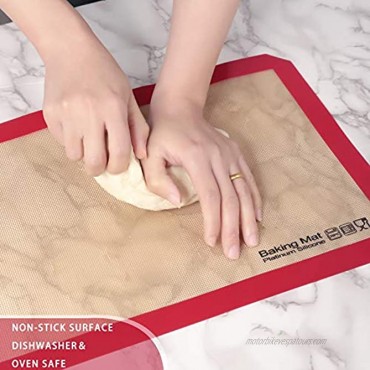 OKGOLBAL Nonstick Silicone Baking Mats For Baking Sheets，BPA Free Material,Heat Resistant Reusable Baking Tools Baking Supplies for Baking Cookie Cake