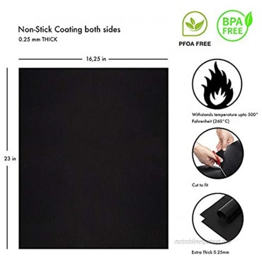 Oven liners for bottom of oven reusable 2 Oven Liner Protector 16x 23 and 1 Mesh Grill Mat BPA and PFOA Free for Electric Oven Gas Oven Microwave Charcoal or Gas Grills