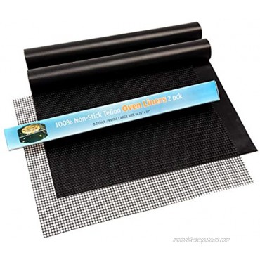 Oven liners for bottom of oven reusable 2 Oven Liner Protector 16x 23 and 1 Mesh Grill Mat BPA and PFOA Free for Electric Oven Gas Oven Microwave Charcoal or Gas Grills
