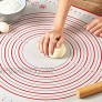 Pastry Mat for Rolling Dough WeGuard 24“x20” Extra-large Silicone Pastry Kneading Mat Board with Measurements Marking BPA Free Food Grade Non-stick Non-slip Rolling Dough Baking Mat