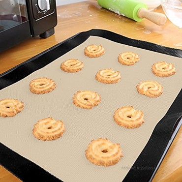 Silicone Baking Mats Non-Stick and Eco-Friendly Food Grade Heat Resistant Non-Toxic for Oven Baking Black 3 Pack