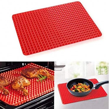 Silicone Healthy Cooking Baking Mat Non-stick Red 1 Piece by Jollylife