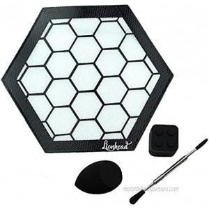 Silicone Mat Bundle 8 Hexagon Mat + 5 Carving Tool + 7ml Non-Stick Container + Sponge Lionhead Honeycomb