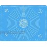 Silicone Pastry Mat for Rolling Dough Non Slip Extra Large Nonstick Pastry Baking Mat with Measurements Silicone Dough Rolling Mat with Dough Scraper 28 x 20 Blue