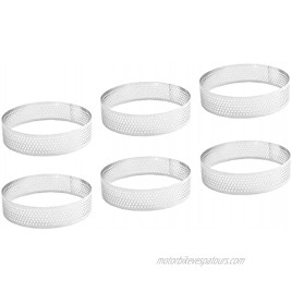 4 inch Tart Ring 6 Piece Stainless Steel