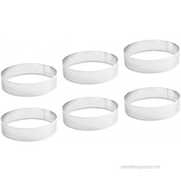 4 inch Tart Ring 6 Piece Stainless Steel