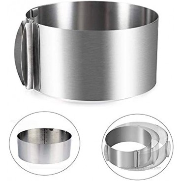Adjustable Stainless Steel Cake Mold Ring 6-12 Cake Pan Mold For Baking Kitchen Pastry ToolsRound