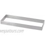 de Buyer Rectangular Perforated Valrhona Tart Ring Baking Supplies Stainless Steel Cake Ring Dishwasher Safe 11 x 4.3 0.8 Height