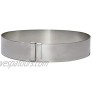 de Buyer Round Expandable Cake Frame Baking Supplies Stainless Steel Cake Ring Dishwasher Safe 7 x 14 1.25 Frame