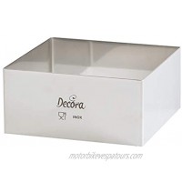 DECORA STAINL 24 X 24 X H 4,5 cm Stainless Steel Square Shape 24 x 24 x 4.5 cm Silver