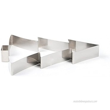 DECORA Stainless Steel Shape X-Mas Tree Silver 36 x 18 x 4.5 cm