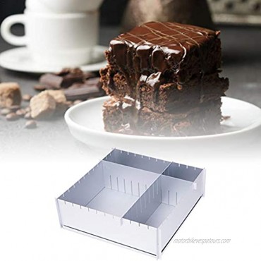 Doefo Adjustable Cake Mold Aluminum Square Baking Pan Multi-Function Baking Frame for Chocolate and Cake 31x31x10cm