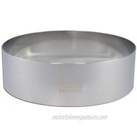 Fat Daddio's Round Cake & Pastry Ring Stainless Steel 8 x 2 Inch Silver