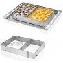 Hanperal Square Stainless Steel mousse Cake mould Adjustable Mousse Cake Molds Bakeware Tool