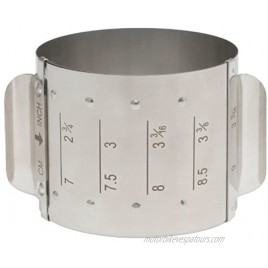 HIC Harold Import Co. Adjustable Food Ring Square 18 8 Stainless Steel Adjusts to 4 Different Sizes