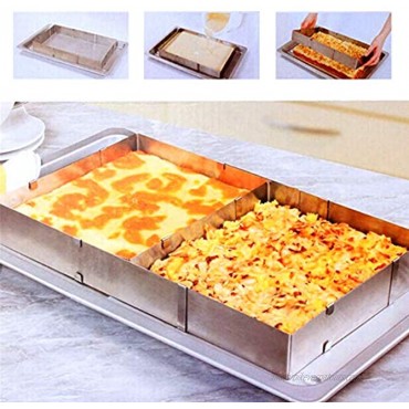 Square Stainless Steel mousse Cake mould Adjustable Mousse Cake Molds Bakeware Tool