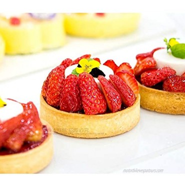 Tart Rings English Muffin Rings Professional Stainless Steel Cooking Rings for Mini Fruit Tarts French Tarts Crumpets and flan 4 Pieces