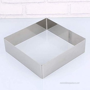 Useful Square Mousse Mold Stainless Steel Cake Ring Mousse Cutter Cake Mold Dessert Ring Pastry Mould Baking Tool The diagonal size is 17 Inch