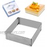 WAWO Adjustable Stainless Steel Square Cake Mousse For Baking Round Cake Party Tool Birthday Dessert Handmade Snack Cake Decor Square Cake Mold