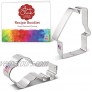 Ann Clark Cookie Cutters 2-Piece Real Estate Cookie Cutter Set with Recipe Booklet House and Key