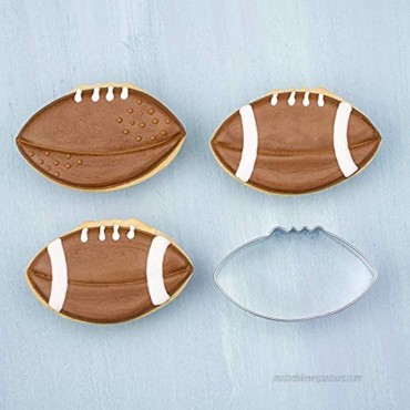 Ann Clark Cookie Cutters 3-Piece Football Cookie Cutter Set with Recipe Booklet Football Football Helmet and T-Shirt