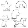 BakingWorld Unicorn Cookie Cutters Set 5 Pcs Unicorn,Unicorn Head,Rainbow,Shooting Star and Star,Stainless Steel Cookie Molds for Kitchen Handmade Biscuit Baking Tools