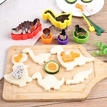 Dinosaur Cookie Cutter Set Sandwiches Cutter Set for Kids 9 Different Shapes and Sizes