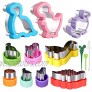 Dinosaur Cookie Cutter Set Sandwiches Cutter Set for Kids 9 Different Shapes and Sizes