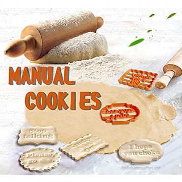 DIY Shapes Creative cookie molds 4-piece packs rude phrases suitable for the kitchen