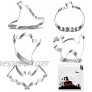 Halloween Cookie Cutters 5 pieces Cookie Cutters Shape Pumpkin Bat Ghost Cat and Witch Hat Shapes for Halloween Food Party Decorations