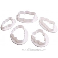 Honbay 5PCS Different Plastic Fluffy Cloud Cutters Cookie Cutters Cake Cutters Fondant Cloud Cutters
