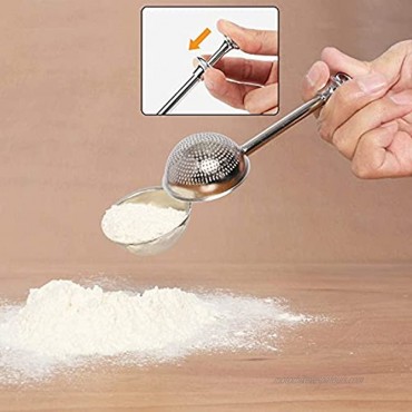 HULISEN Donut Cutter & Flour Duster for Baking 3.5 Doughnut Cutter with Soft Grip Handle and 1.2 Biscuit Cutter 18 8 Powdered Sugar Shaker Duster 2 Set Stainless Steel Baking Dough Tools